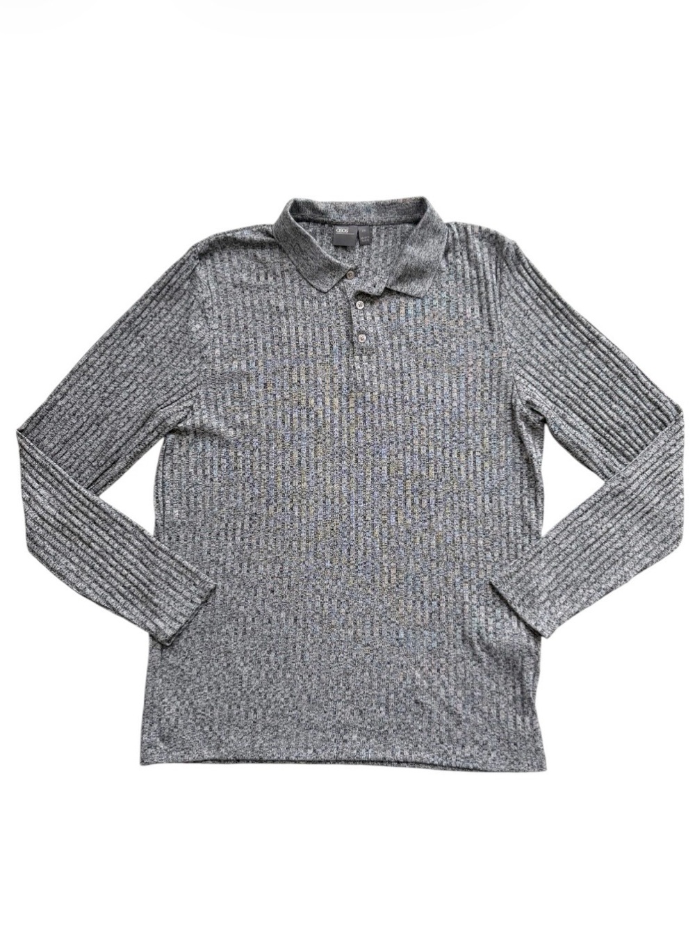 ASOS Ribbed Collared Sweater Size XXL Heather Gray